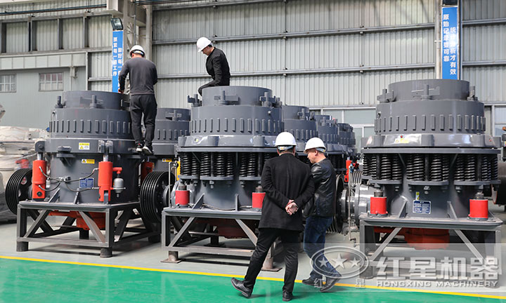 多家對比后二次到廠，選擇兩臺圓錐破